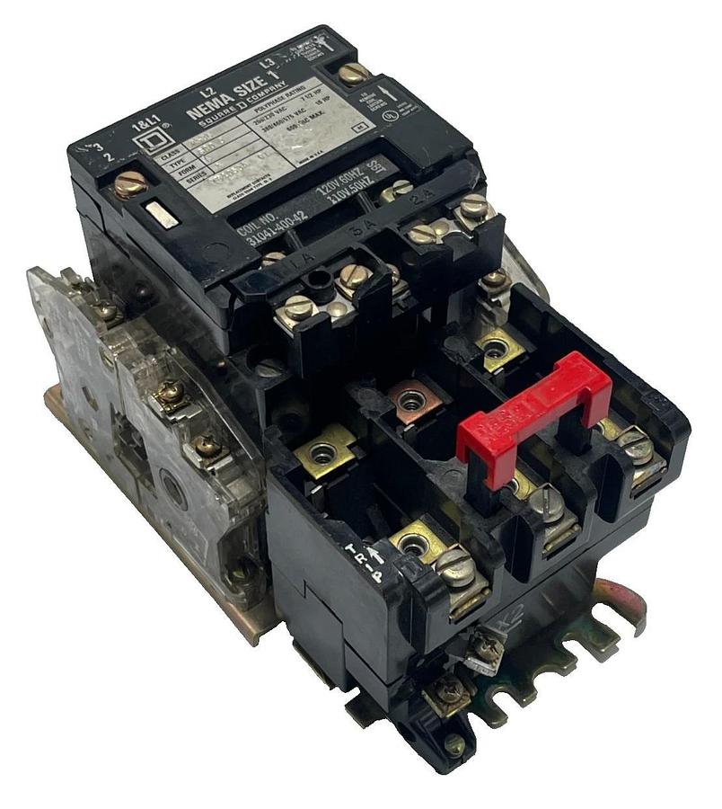 Used SQUARE D 8536SCO3V02-U Ser. A Magnetic Motor Starter NEMA Size 1