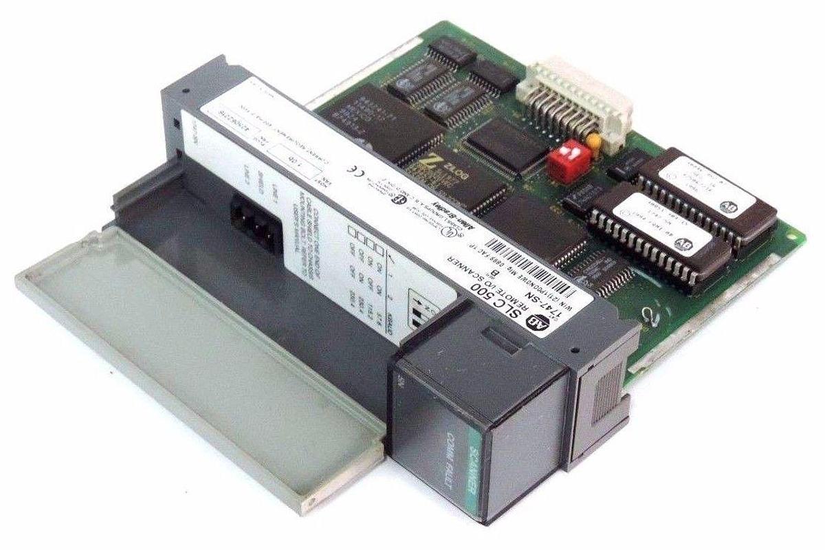 Used ALLEN BRADLEY 1747-SN REMOTE I/O SCANNER 1747SN SER. B FRN: 1.0B PLUG 425062216