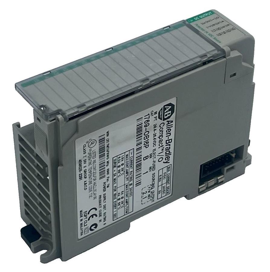 Used ALLEN BRADLEY 1769-OB16P SER B 16 Pt 24VDC POSITIVE LOGIC Output Module