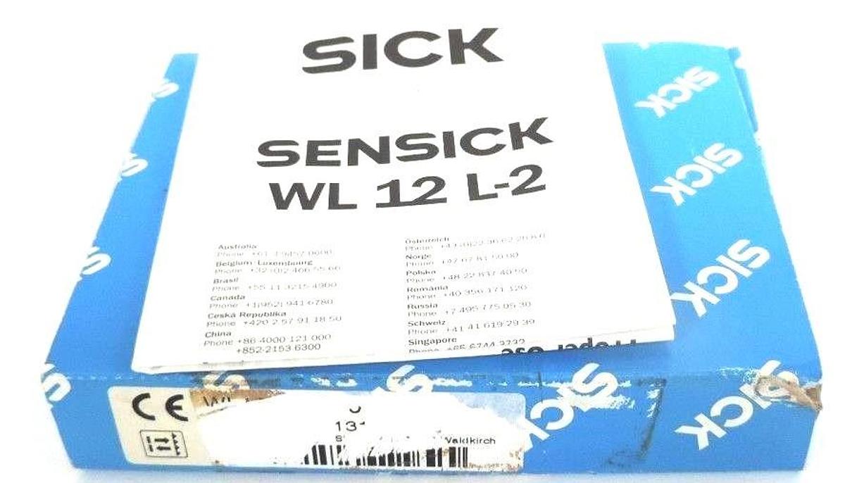 Used NIB SICK WL12L-2B530 PHOTOELECTRIC SENSOR 13M RANGE 10-30VDC, 1018252