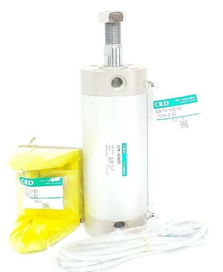 Used NIB CKD SCM-TA-63B-90-T2YH-D-B2 CYLINDER SCM-63B90, SCM-B2-63, SCM-TA-63