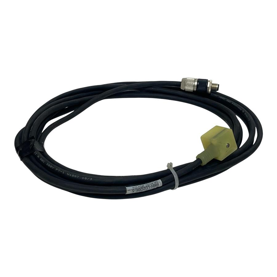 Used Allen-Bradley 889V-LD2DBE-5 DIN Valve Cable A Style 18mm 2-Pole 5m - NSNP