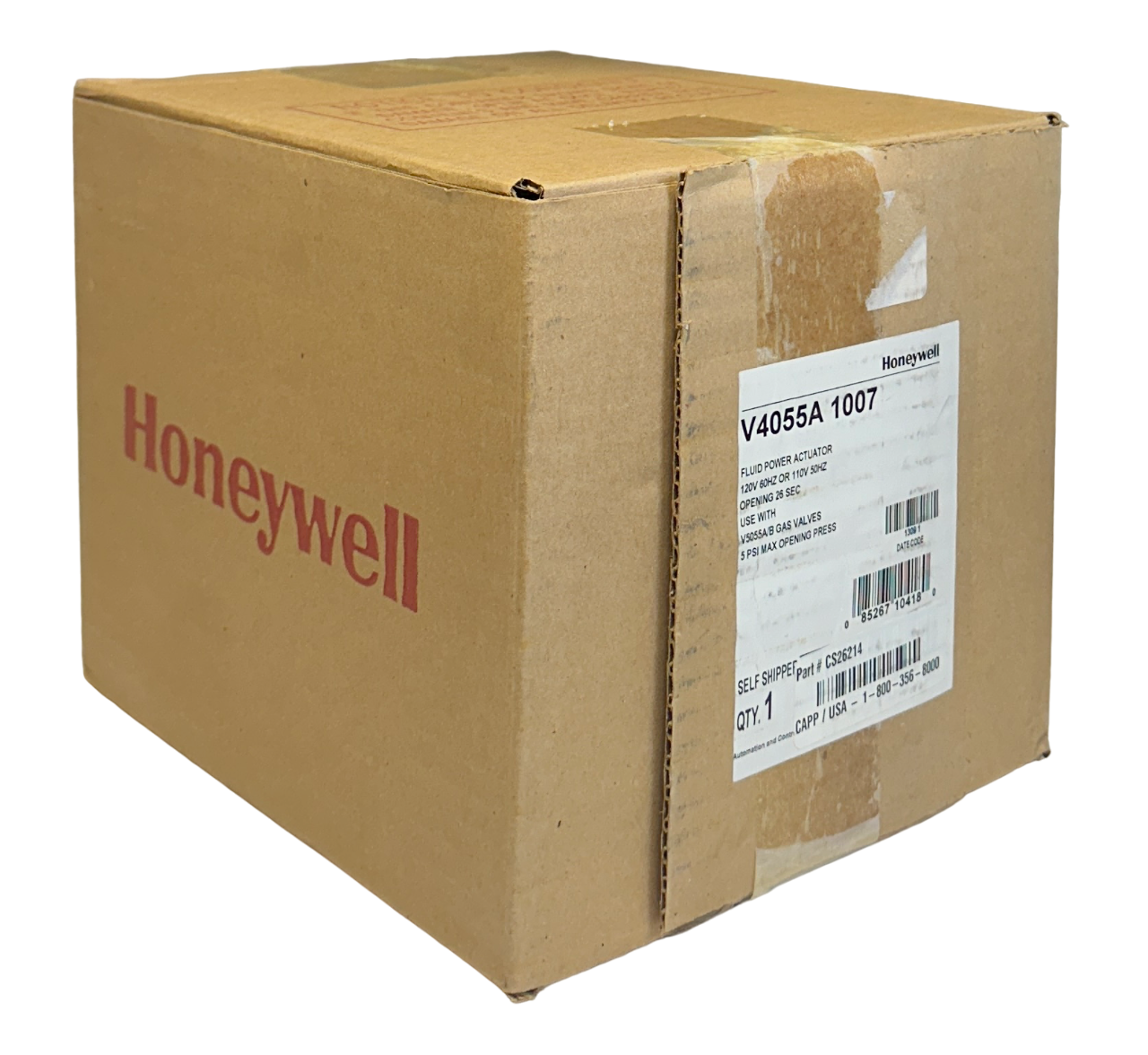 Used HONEYWELL V4055A 1007 / V4055A1007 FLUID POWER ACTUATOR 110/120V 50/60Hz NSMP