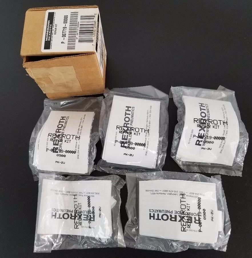 Used LOT OF 5 NEW REXROTH P-007719-00000 REPAIR KITS P00771900000