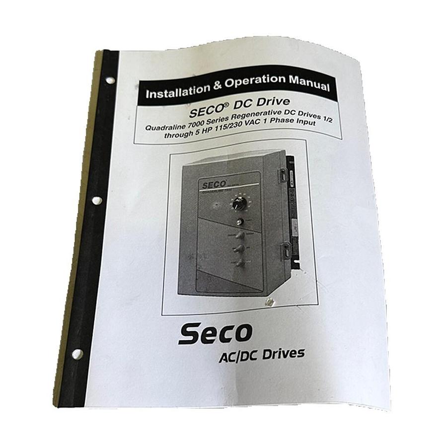 Used SECO WARNER ELECTRIC Q7006 QUADRALINE 7000 REGENERATIVE DC DRIVE 1HP @ 230V NSNP
