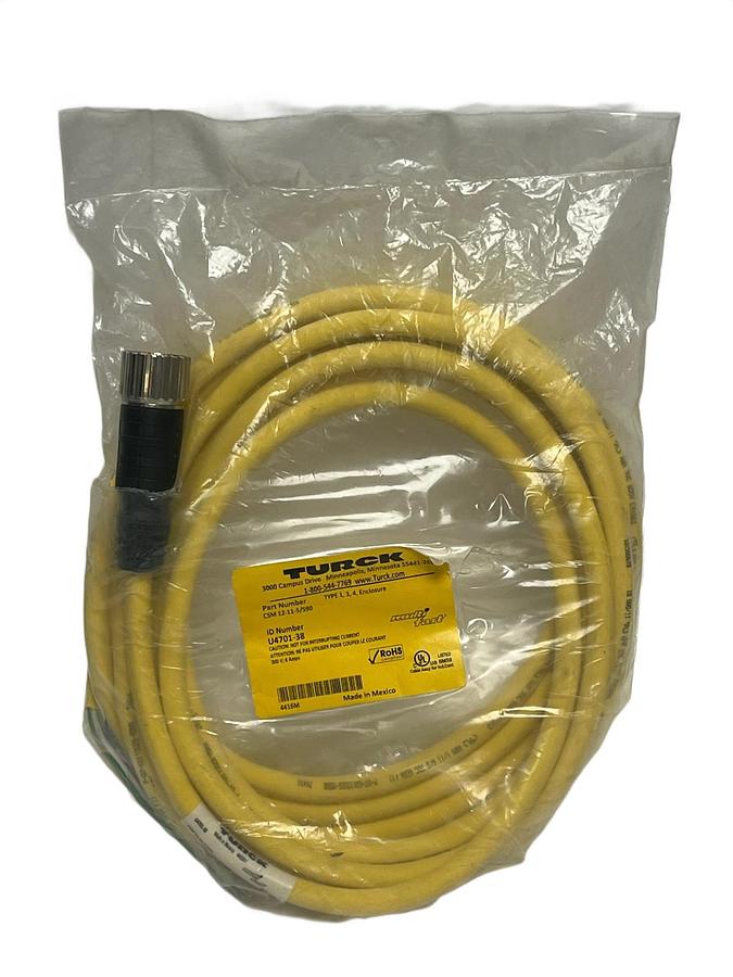 Turck CSM 12-11-5/S90 Multifast Cable 12-Pin M16 5M NEW SURPLUS
