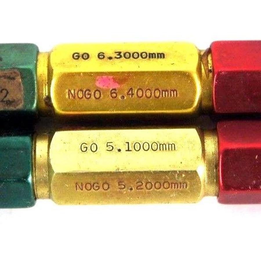 Used LOT OF 6 VAN KEUREN CO. PLUG GAGES