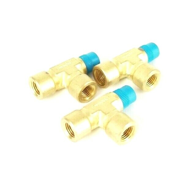 Used LOT OF 3 NEW SWAGELOK BRASS TEE PIPE FITTINGS 1/2'' IN. X 1/2'' X 1/2''
