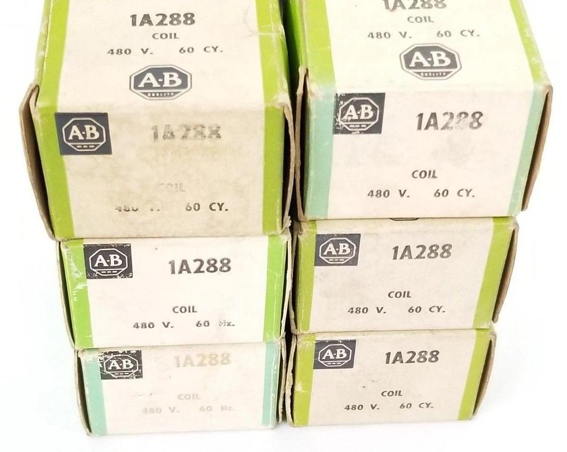Used LOT OF 6 NIB ALLEN BRADLEY 1A288 COILS 480V-60HZ