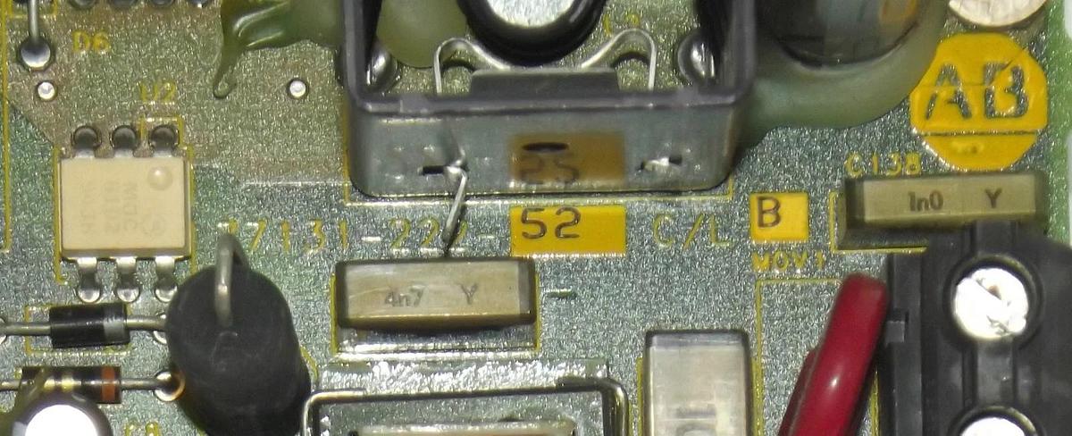 Used ALLEN BRADLEY 77131-222-52 C/L B CONTROL BOARD W/MULTIPLE COMPONENTS