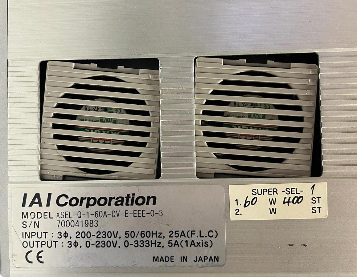 Used IAI XSEL-Q-1-60A-DV-E-EEE-0-3 | X-SEL Single-Axis Controller DeviceNet USPI