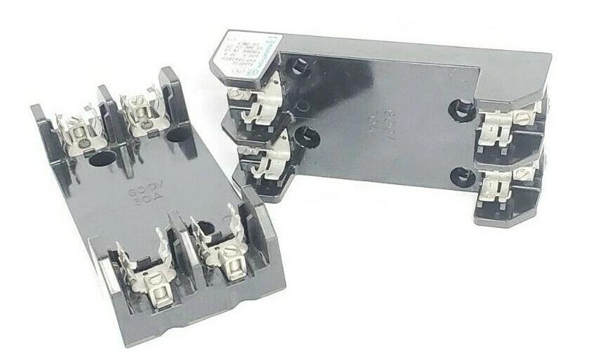 Used LOT OF 2 MARATHON 4100931 R6F30A2BCU FUSE HOLDERS, 600V, 30A