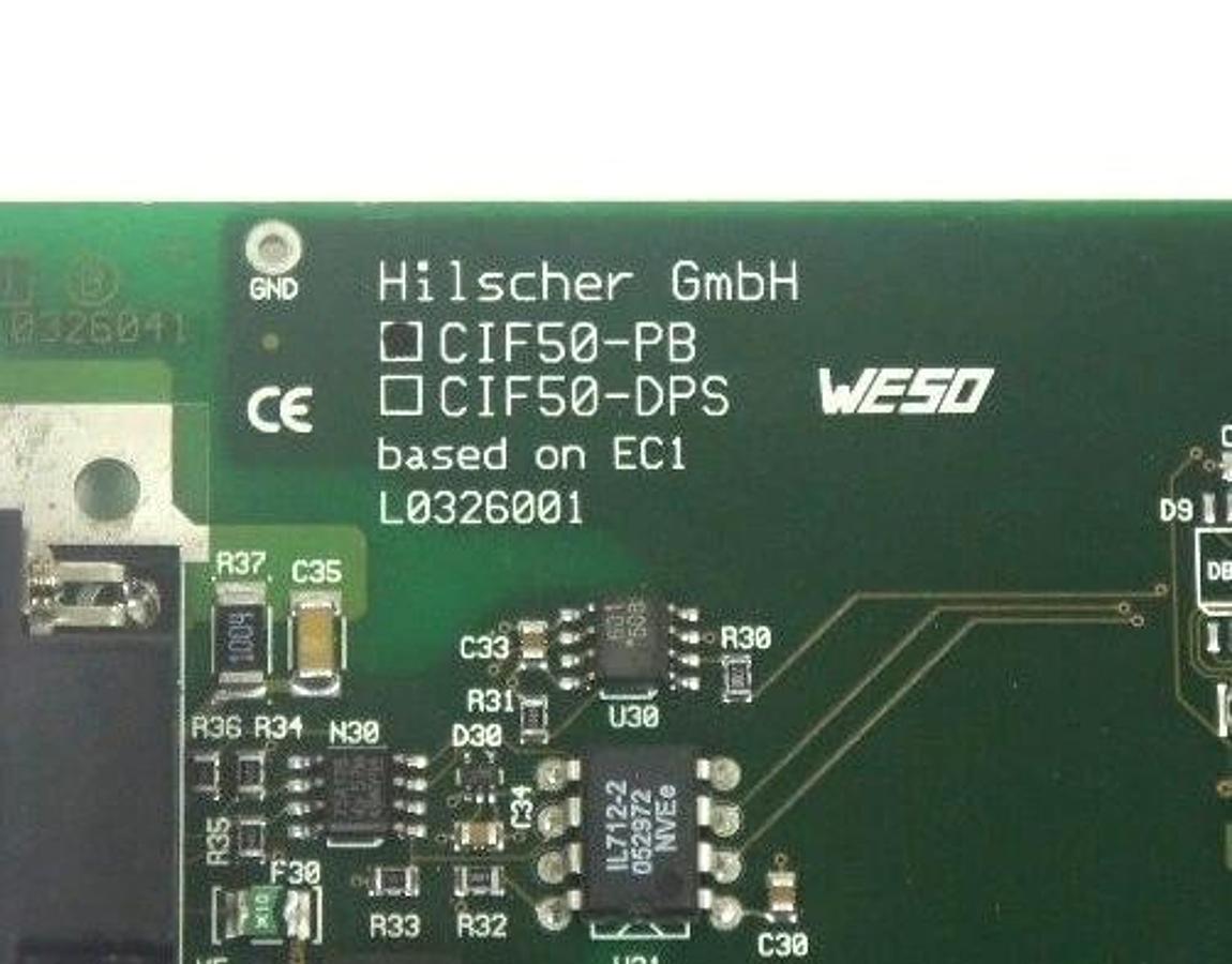 Used HILSCHER GMBH CIF50-PB COMMUNICATION MODULE INTERFACE CIF50PB, V1.503
