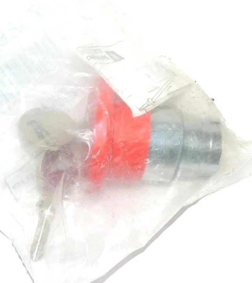 Used NEW TELEMECANIQUE ZB2BS14 PUSHBUTTON OPERATOR MUSHROOM RED 40MM KEY RELEASE