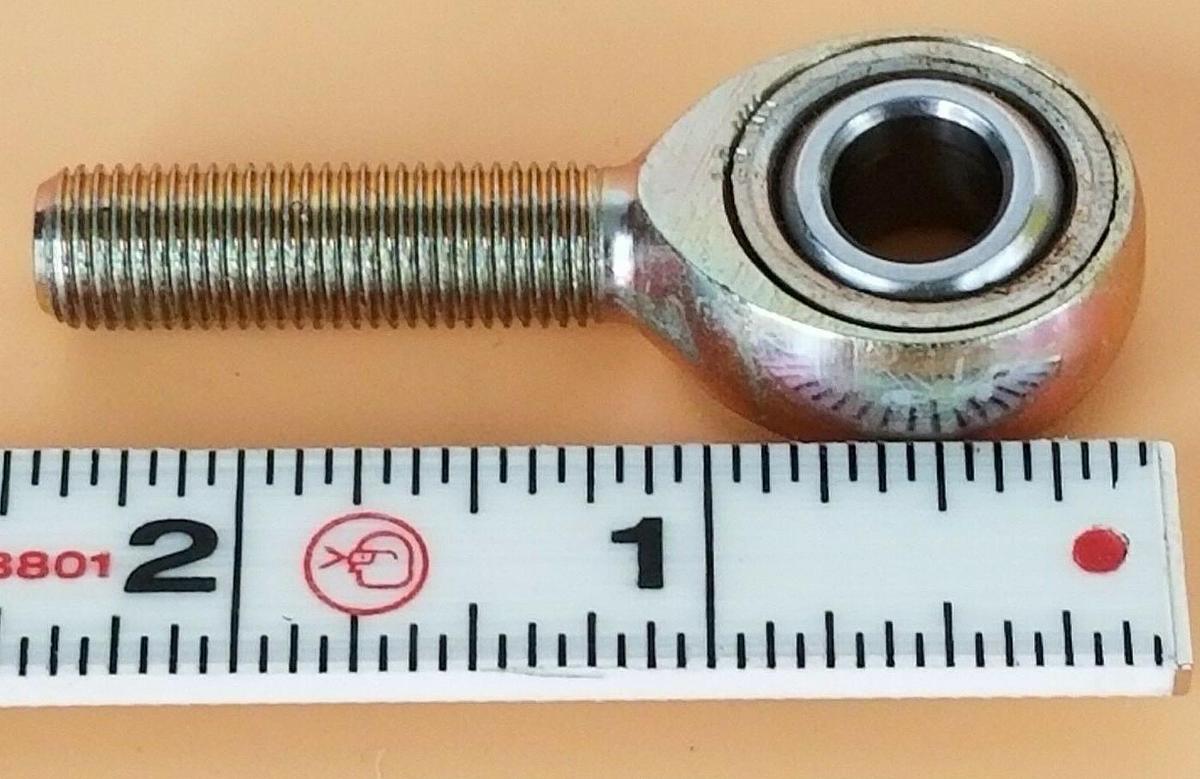 Used NEW AURORA USA MM-6T ROD END BEARING MALE RH .3750 IN. BORE 2.4380 IN. OAL