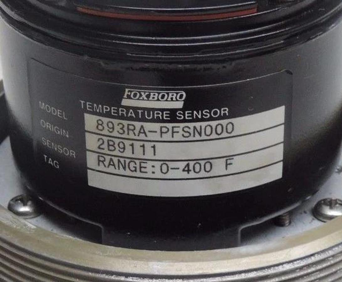 Used FOXBORO 893RA-PFSN000 TEMPERATURE TRANSMITTER W/ PN143TR PERCENT OUTPUT GAUGE