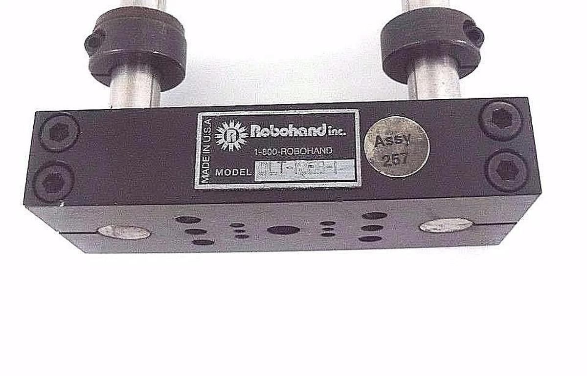 Used ROBOHAND DLT-12EB-1 LINEAR SLIDE ASSEBLY, DLT12EB1