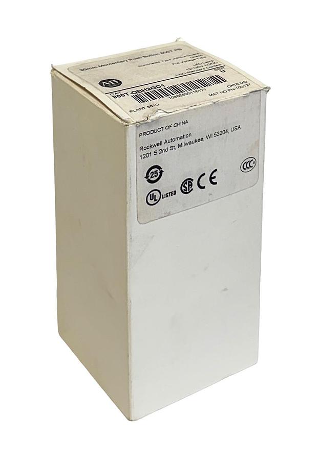 ALLEN BRADLEY 800T-QBH2GD1 /U 30mm MOMENTARY PUSH BUTTON GREEN 12-130VAC/DC NSMP