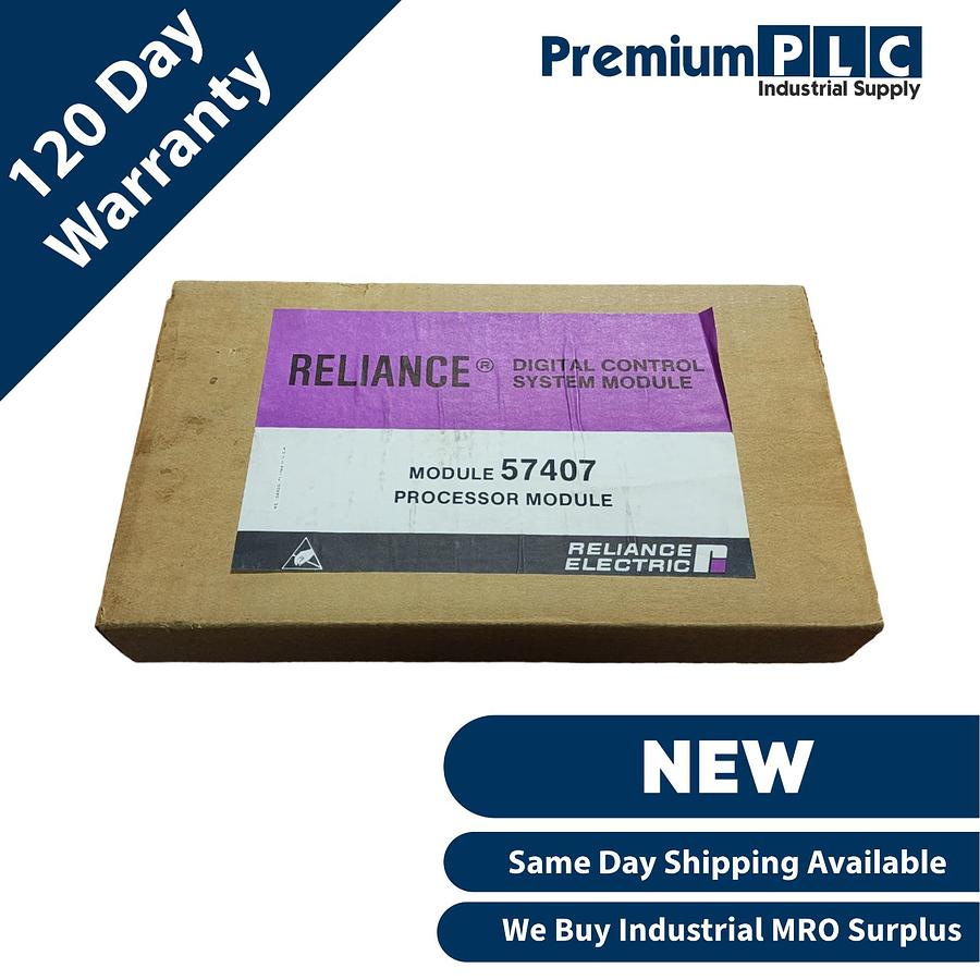 Used NEW RELIANCE ELECTRIC 57407 68000 CPU PROCESSOR MODULE 0-57407-F4 / O-57407-4F