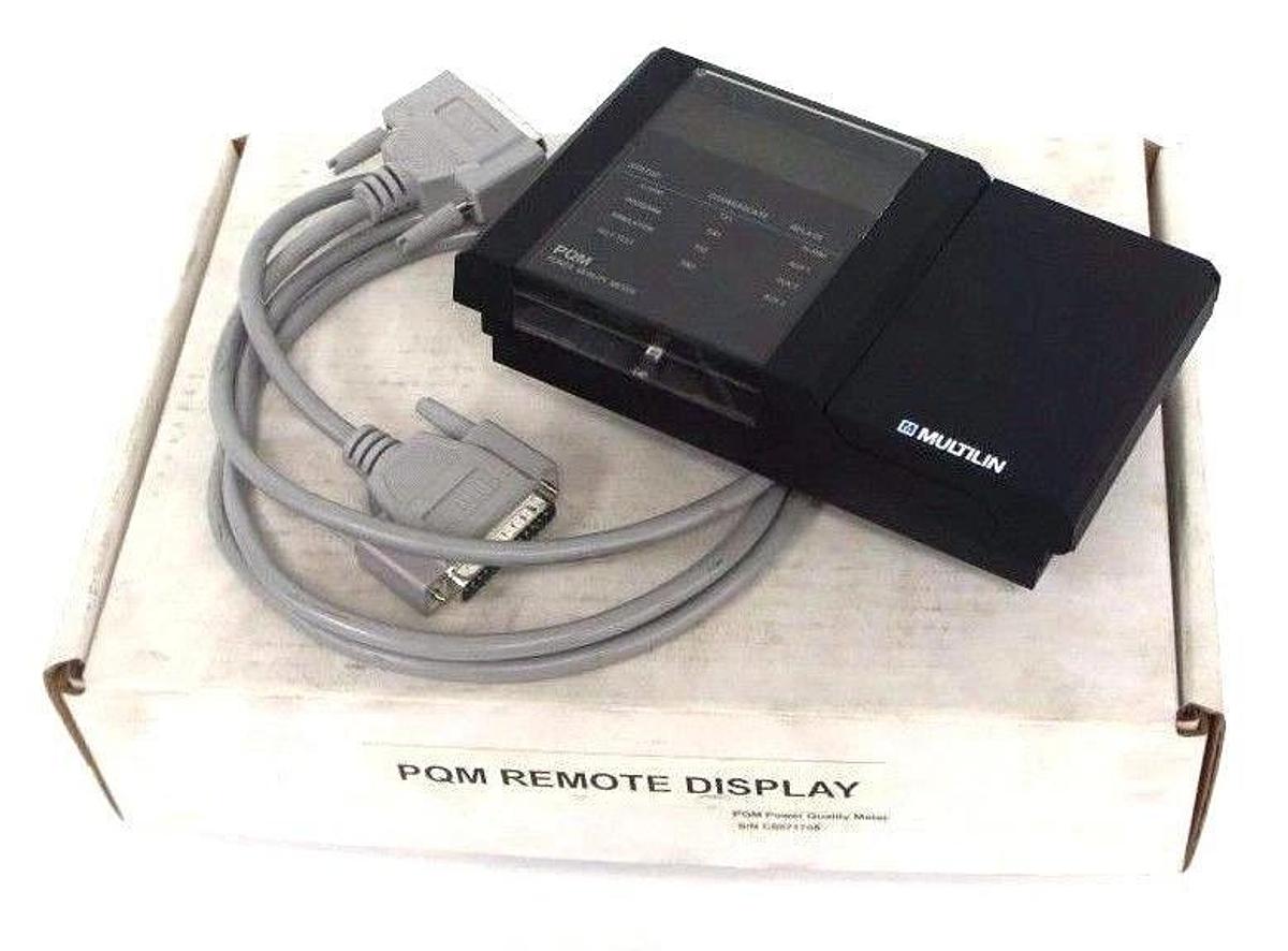 NEW GE MULTILIN PQM POWER QUALITY METER WITH CABLES