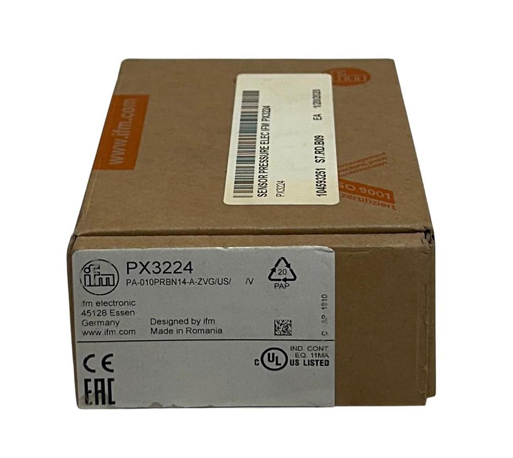 Used IFM PA-010PRBN14-A-ZVG/US /V / PX3224 EFECTOR 500 PRESSURE TRANSMITTER 4PIN NSMP