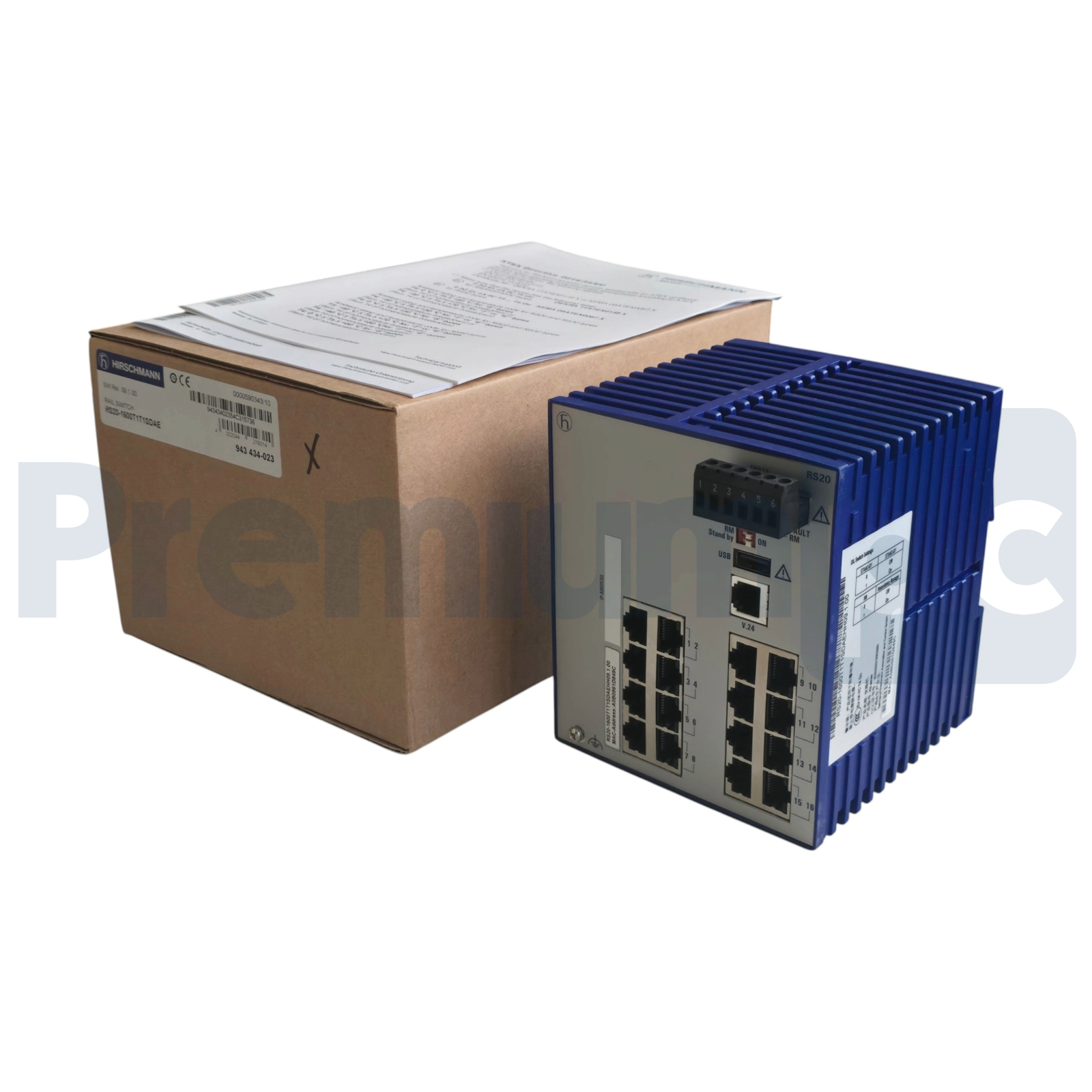 Hirschmann RS20-1600T1T1SDAE Managed 16-Port Ethernet Rail Switch 943434023 NSFS