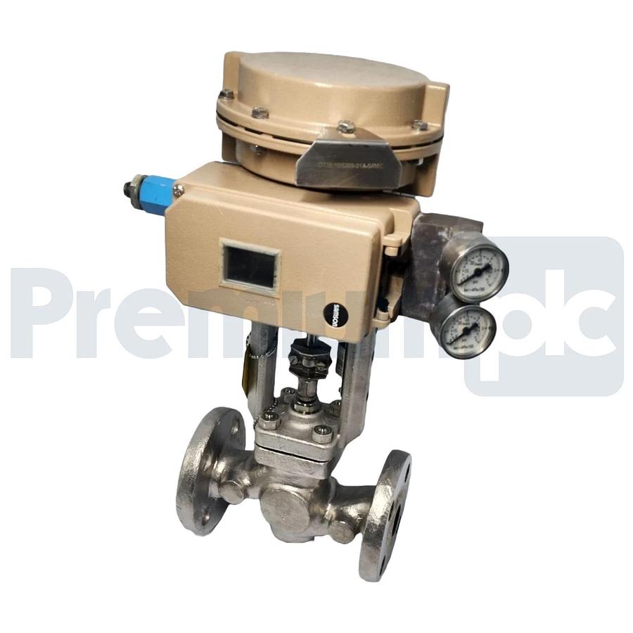 Used SAMSON 3241 1" GLOBE CONTROL VALVE W/3730-1 AND 3277 ACTUATOR 3241-07-A351-CF8M