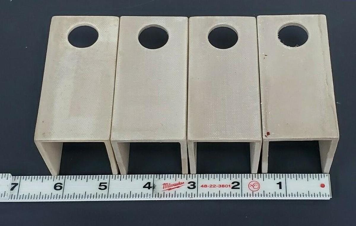 Used LOT OF 4 NEW WESTINGHOUSE 366C147-H05 PUMP INSULATING CHANNELS 366C147-Y05