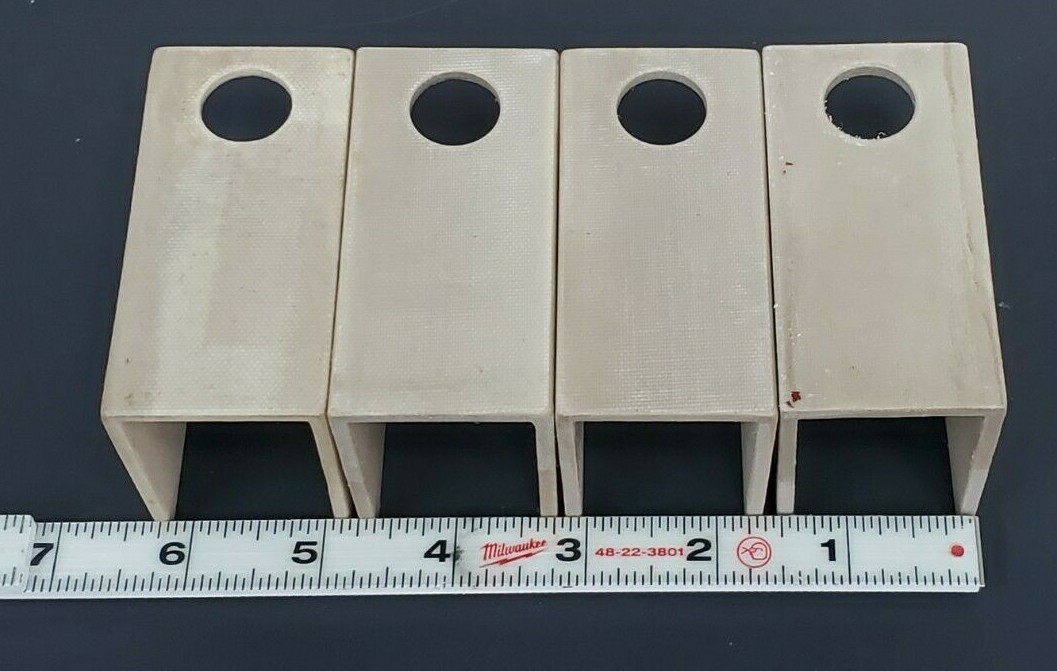 Used LOT OF 4 NEW WESTINGHOUSE 366C147-H05 PUMP INSULATING CHANNELS 366C147-Y05