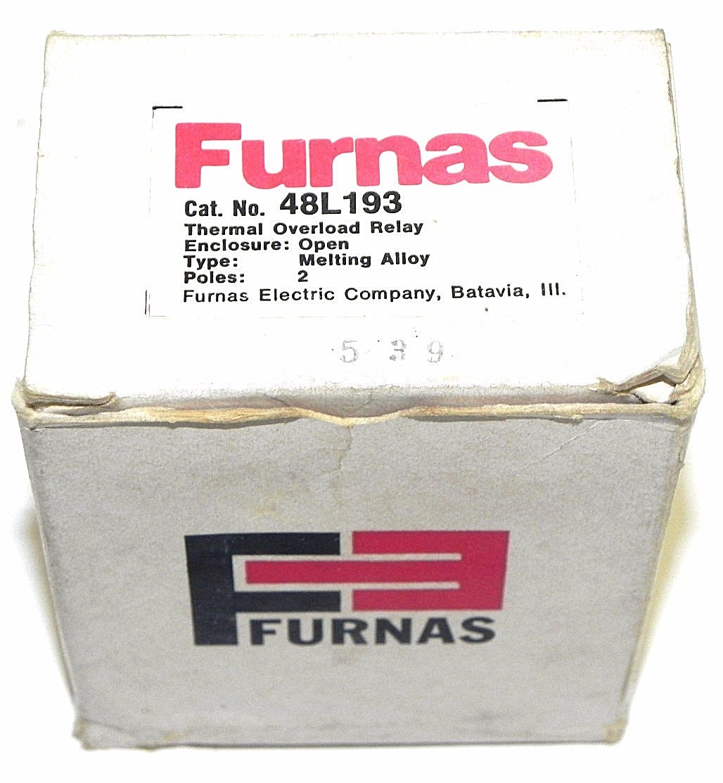 Used NEW FURNAS 48L193 THERMAL OVERLOAD RELAY