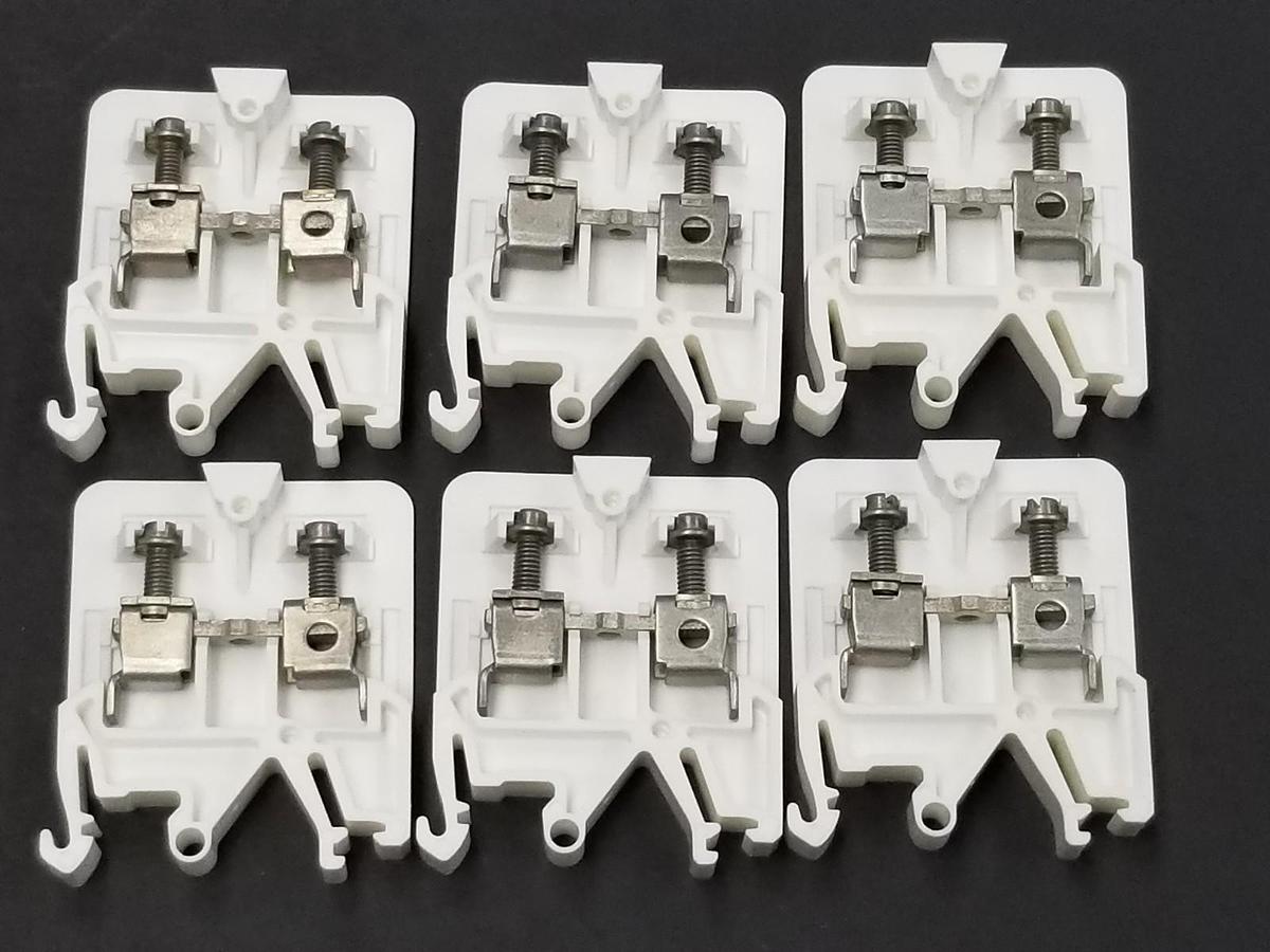 Used LOT OF 6 NEW WEIDMULLER OSC-10 TERMINAL BLOCKS 7914840000, 600V, 10MM^2, OSC10
