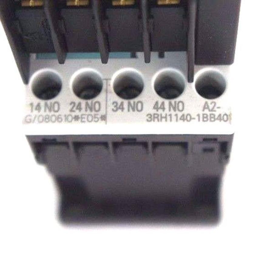 Used SIEMENS 3RH1140-1BB40 CONTACTOR W/3RH1911-1GA40 AND W/ 3RT1916-1EH00
