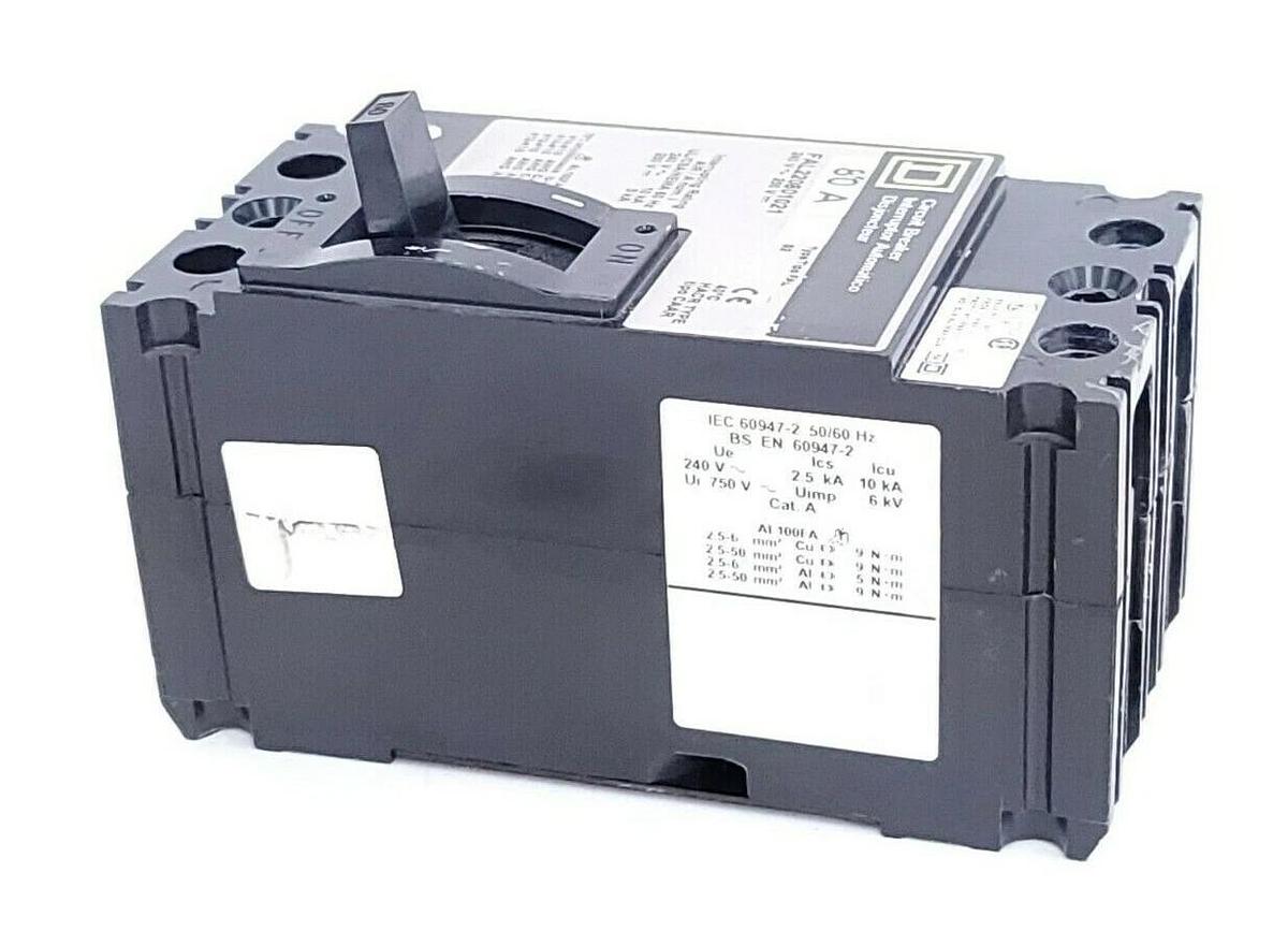 Used SQUARE D FAL220801021 CIRCUIT BREAKER 80A 240V~250V