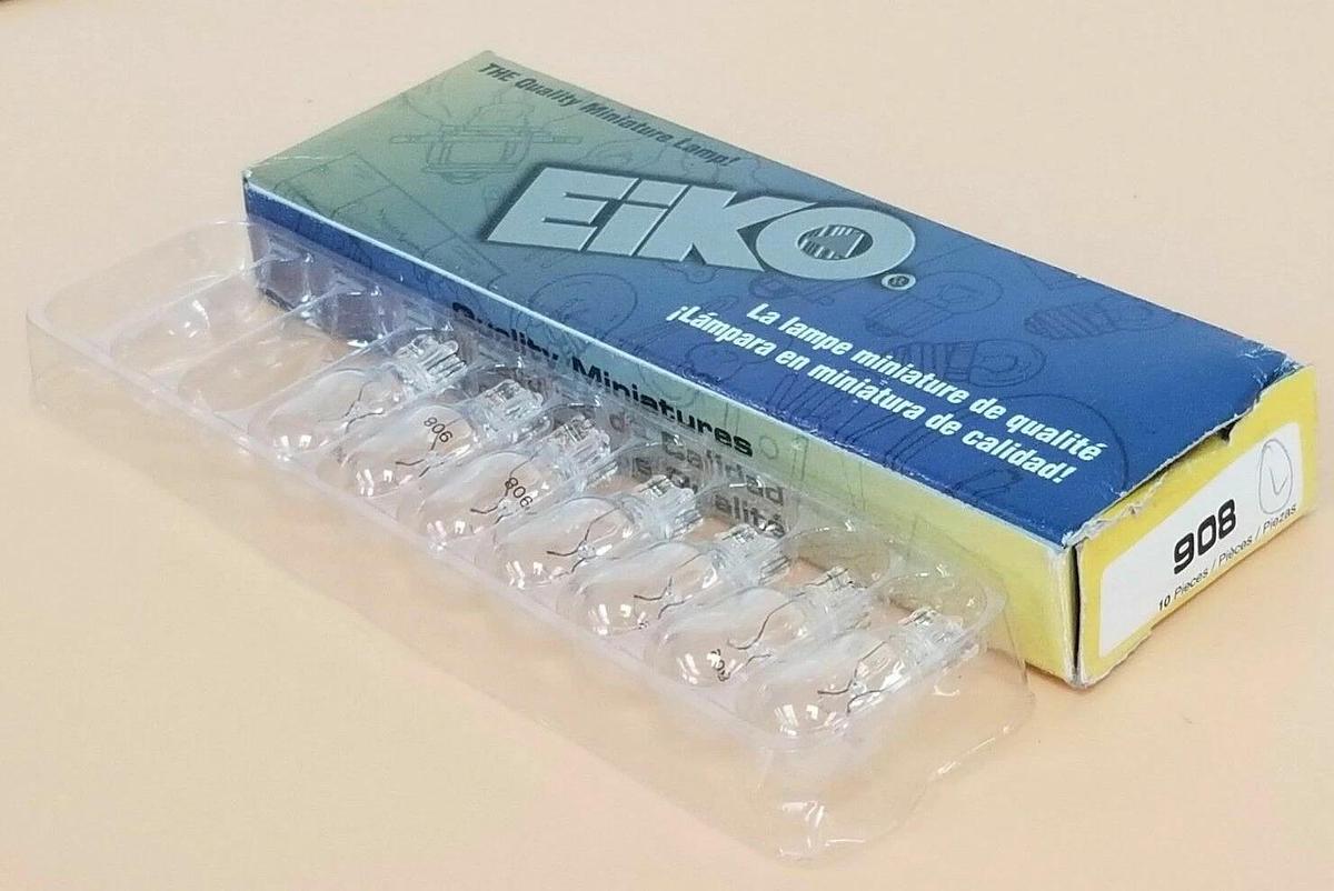 BOX OF 7 NEW EIKO 908 MINIATURE LAMPS