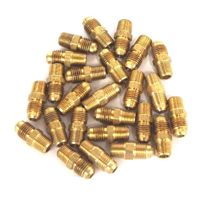 Used LOT OF 25 NEW EATON 3/8" NPT MALE X 3/8" SAE MALE ADAPTERS