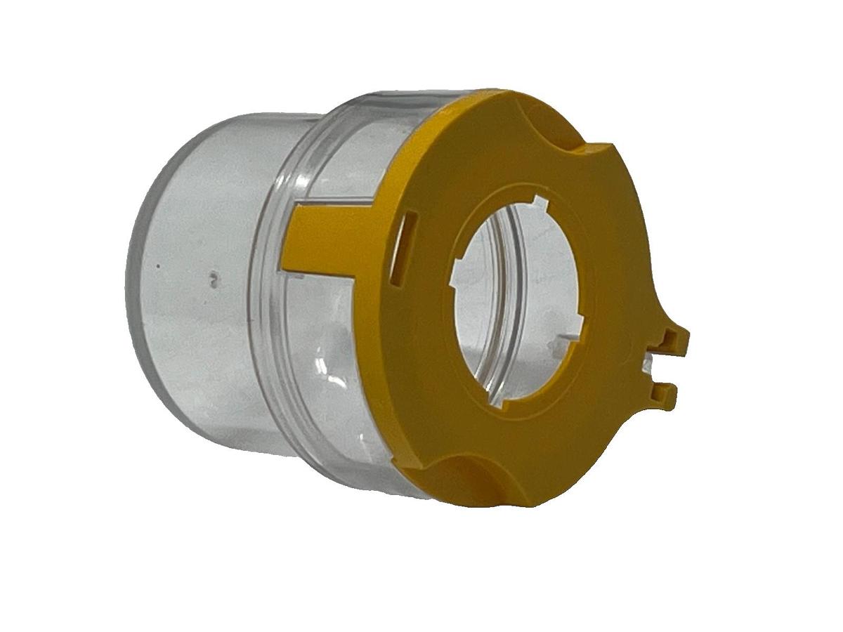 Used (2) Eaton M22-PL-PV Sealing Shroud for 22.5mm Pushbutton E-Stop Clear Cover IP65