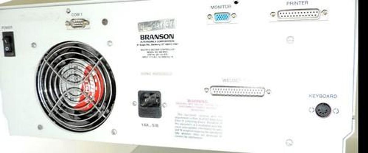 Used BRANSON 900 MWC MULTIPLE WELDER CONTROLLER EDP NO. 201-143-078 117 VAC 50/60HZ