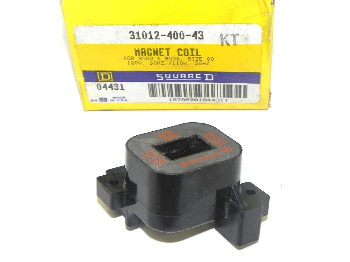 NIB SQUARE D 31012-400-43 MAGNET COIL 3101240043 SIZE 00, 120V, 60HZ/110V, 50HZ