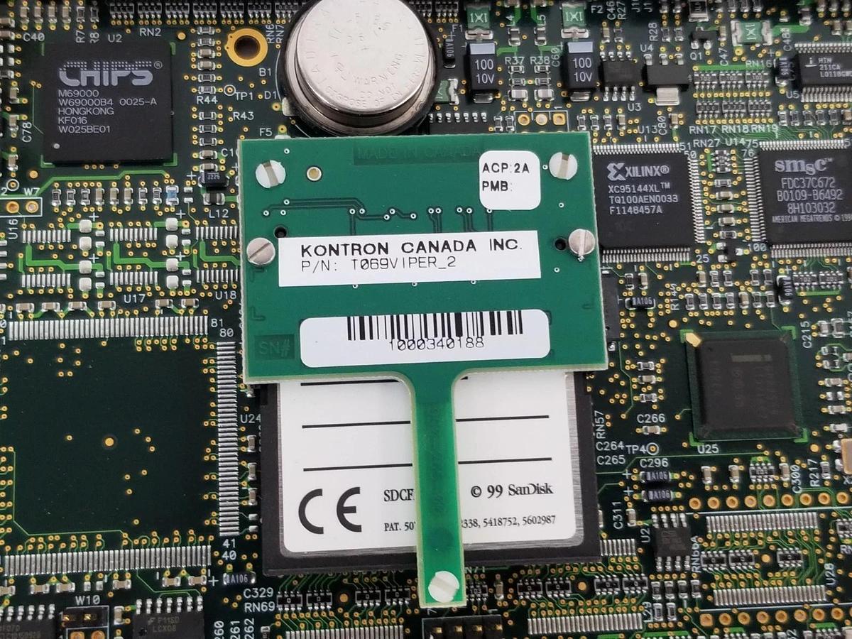Used KONTRON CANADA INC. T946/566_1-00L ETHERNET CONTROL BOARD T069V IPER_2