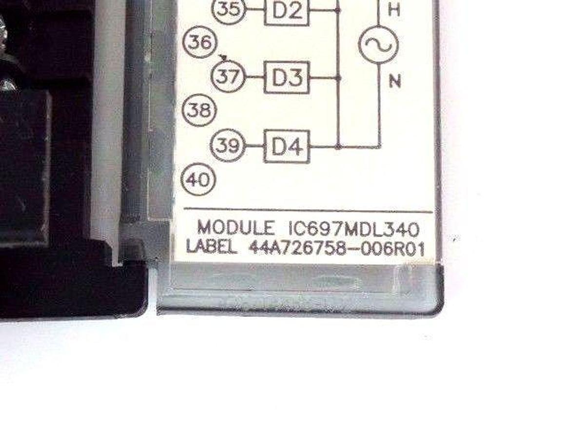 Used GE FANUC IC697MDL340 OUTPUT MODULE 120VAC 2A 44A726758-006R01