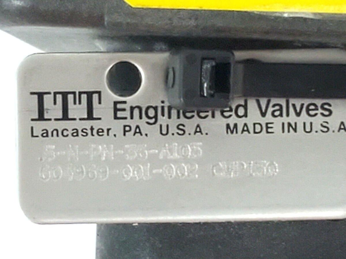 Used ITT .5-N-PN-36-A105 ADVANTAGE ACTUATOR 1/2" 90PSI W/ 303-1138 DIAPHRAGM VALVE