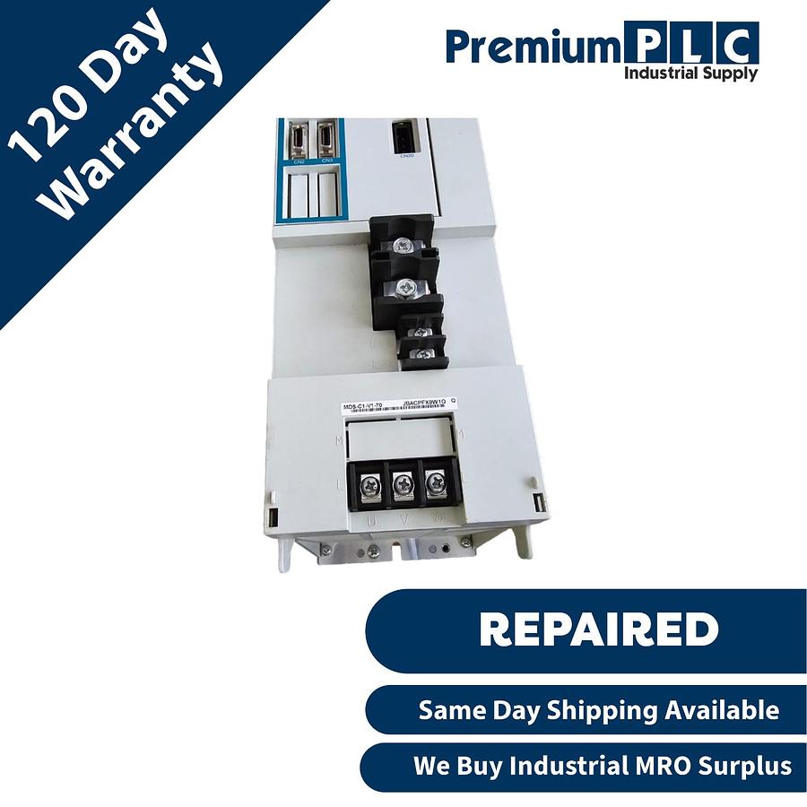 Used MITSUBISHI MDS-C1-V1-70 MELDAS CNC Servo Drive Unit | 7kW 3Ph Repaired & Tested