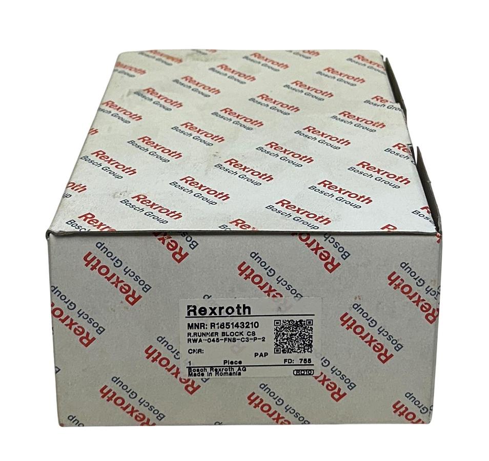 Used BOSCH REXROTH RWA-045-FNS-C3-P-2 / R185143210 ROLLER RUNNER BLOCK CARBON NSMP