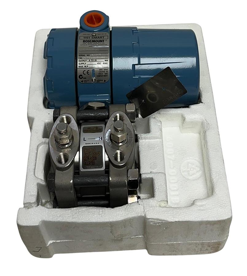 Used ROSEMOUNT 1151GP4S12M1B1 MODEL 1151 SMART PRESSURE LEVEL TRANSMITTER 45VDC NSMP