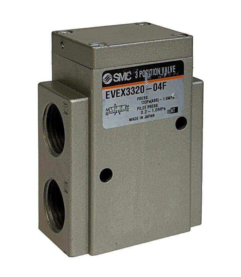 Used SMC EVEX3320-04F / EVEX332004F 3-POSITION POWER VALVE VEX 1/2'' G VEX3 NSNP