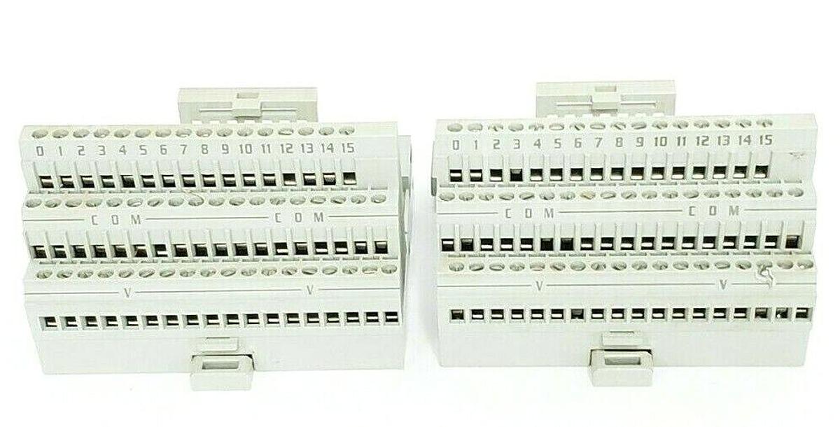Used LOT OF 2 ALLEN BRADLEY 1794-TB3 TERMINAL BASE 1794TB3 SER. A REV. A01 P/N: 92414
