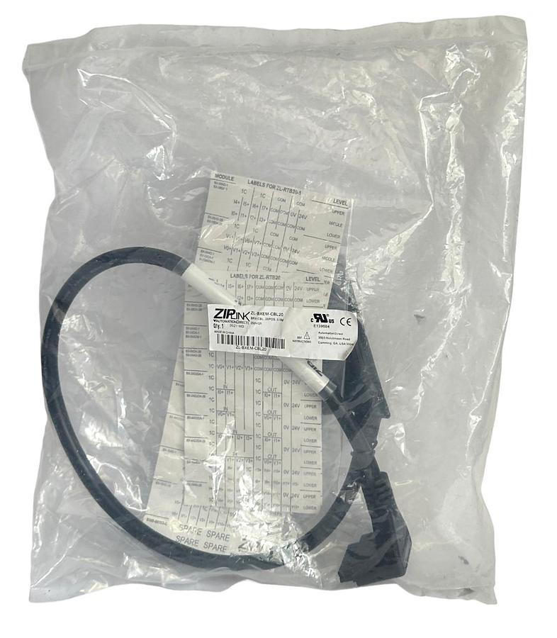 Used NEW AUTOMATION DIRECT ZL-BXEM-CBL20 / ZLBXEMCBL20 ZIPLINK BRX CABLE 20-POS 0.5M