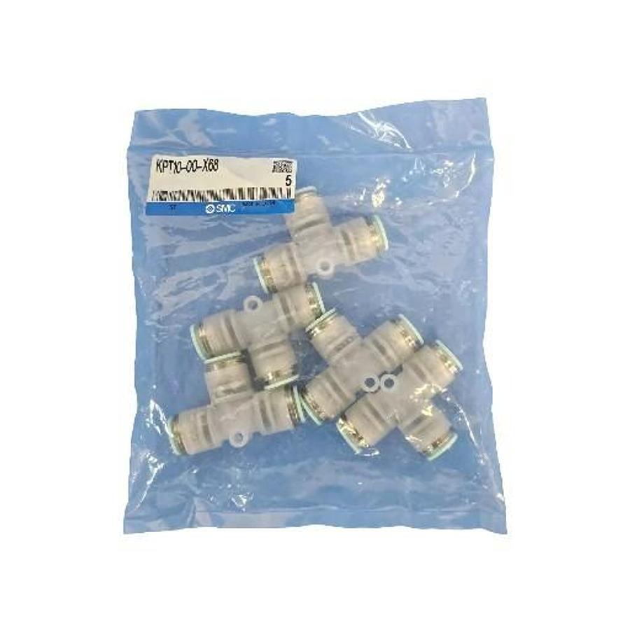 BAG OF 5 NEW SMC KPT10-00-X68 CLEAN ONE-TOUCH FITTINGS KPT1000X68