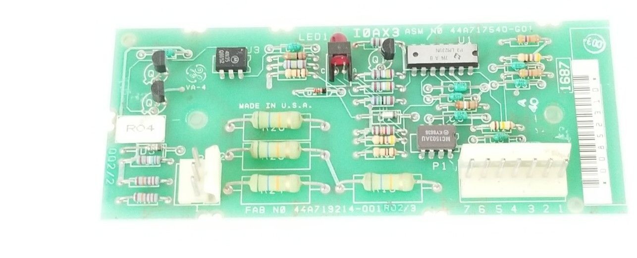 Used GENERAL ELECTRIC 44A717540-G01 CONTROL BOARD I0AX3 , 44A719214-001R02/3