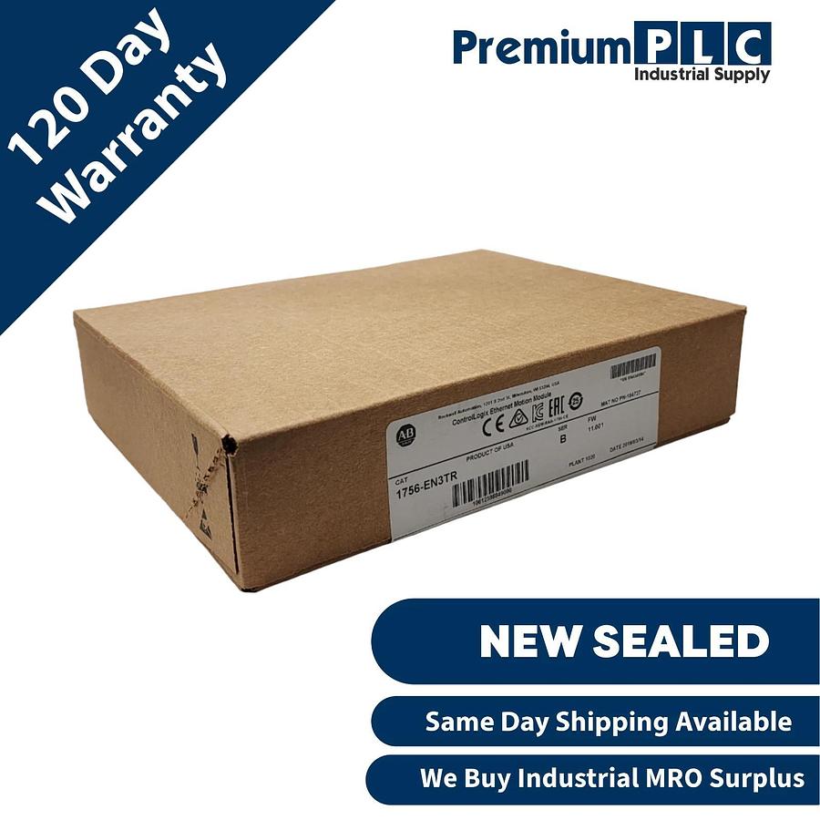 Used NEW ALLEN BRADLEY 1756-EN3TR /B ControlLogix ENET MOTION MODULE FW 11.001 NSFS